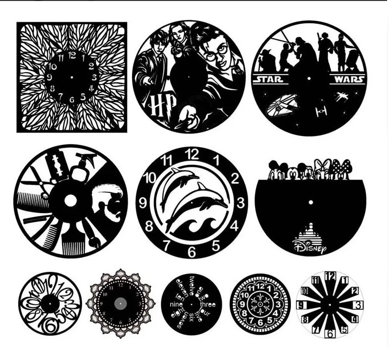Mega Pack de Relojes Decorativos para Corte Láser 2 gigas!! – Colección Completa de Diseños - Imagen 5