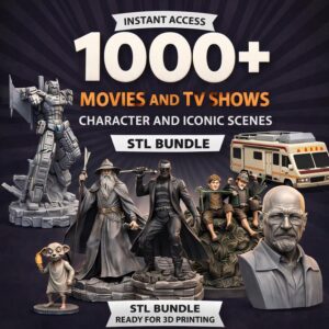 Mega Colección de 1000+ Personajes de Películas y Series para Impresión 3D – Archivos STL