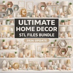 Mega Colección de Decoración para el Hogar – Archivos STL para Impresión 3D