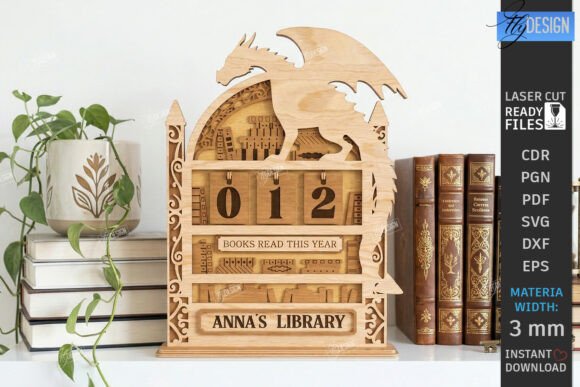 Pack de Contadores de Libros Decorativos Personalizados en Madera – Corte Láser - Imagen 6