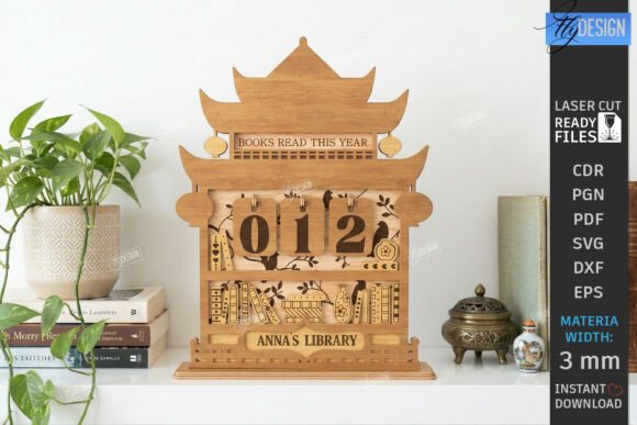 Pack de Contadores de Libros Decorativos Personalizados en Madera – Corte Láser - Imagen 5