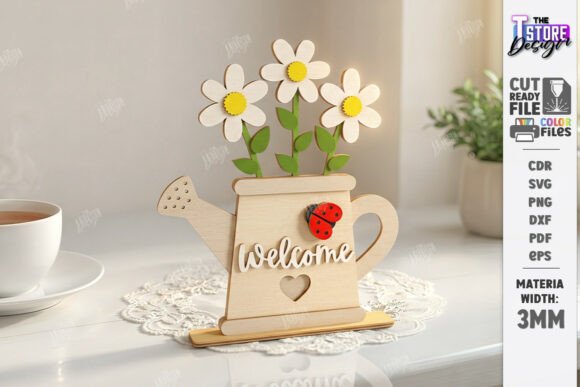 Pack de Decoración de Flores de Primavera en Capas – 10 Diseños para Corte Láser - Imagen 2