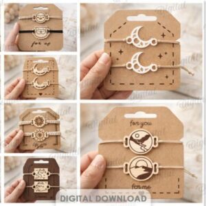 Bracelet Display Cards – Soportes y Tarjetas para Pulseras | Diseño para Corte Láser