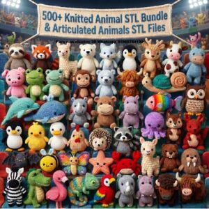 Mega Pack de 500+ Animales Tejidos y Articulados – Archivos STL para Impresión 3D