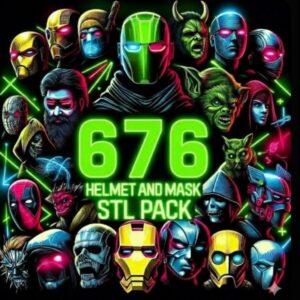 Pack de 676 Cascos y Máscaras STL para Impresión 3D