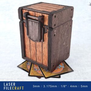 Caja Porta Cartas con Mecanismo Deslizante para Corte Láser