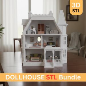 Casa de Muñecas en Miniatura – Modelo STL para Impresión 3D