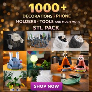 Pack Funcional STL – Más de 1000 Diseños para Impresión 3D