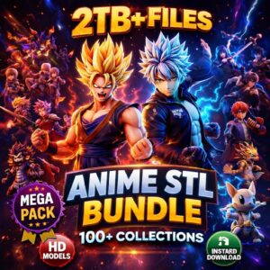Mega Pack Anime STL – Más de 2TB de Modelos 3D Listos para Imprimir