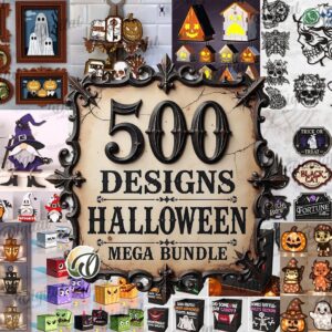 Mega Pack Halloween 500 Diseños – Colección Completa para Corte Láser