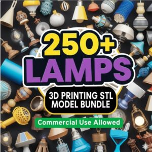 Pack de 250+ Lámparas STL – Diseños 3D para Iluminar y Vender