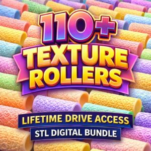 Pack de Rodillos Texturizados – 110+ Diseños STL para Impresión 3D