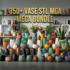 Pack de Jarrones Modernos – 350+ Diseños STL para Impresión 3D