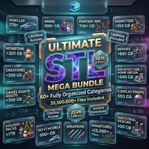 Mega Pack STL 2026 – Colección Masiva de Modelos 3D