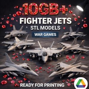 Pack de Aviones de Combate – Modelos STL para Impresión 3D
