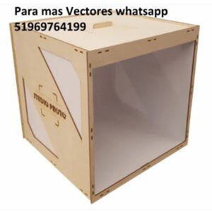 Caja de Luz para Fotografía en MDF para Corte Láser
