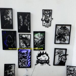 Colección de Arte Mural Anime para Corte Láser