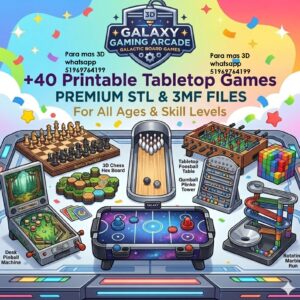 Mega Pack STL de Juegos de Mesa para Impresión 3D