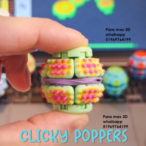 Clicky Poppers STL – Diseños Antiestrés para Impresión 3D