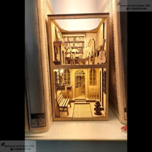 Book Nook Rincón Mágico en Miniatura para Corte Láser