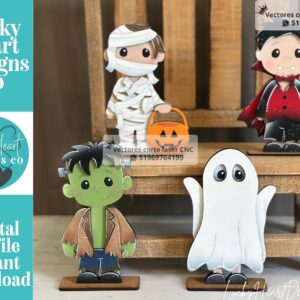 Adornos Infantiles de Halloween para Corte Láser