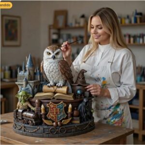 Escultura Mágica de Harry Potter con Hedwig y Yoda – Modelo STL para Impresión 3D