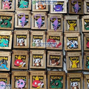 Pack de 56 Llaveros Pokémon Estilo Nintendo Game Boy para Corte Láser