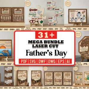 Pack Día del Padre: Cuadros y regalos decorativos para corte láser