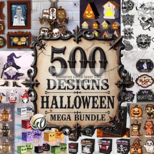 Mega Pack Halloween para Corte Láser – Más de 500 Diseños Exclusivos