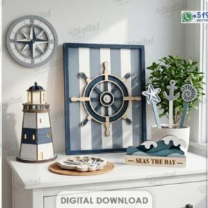 Decoración Náutica en Madera – Pack de 10 Diseños Marinos