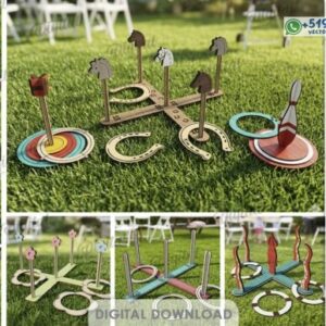 Juegos Ring Toss para Corte Láser en MDF 3 mm