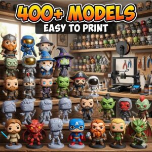 Mega Pack de 400+ Personajes Héroes y Villanos STL para Impresión 3D