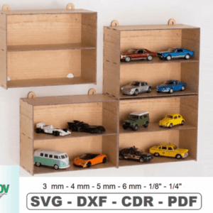 Repisa Organizadora de Pared para Autos de Juguete
