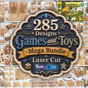 Mega Pack de 285 Juegos y Juguetes para Corte Láser