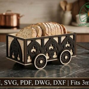 Carrito Panera Gótico para Pan en MDF 3 mm