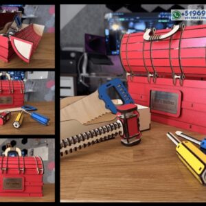 Caja de Herramientas Infantil en Madera con Accesorios Armables