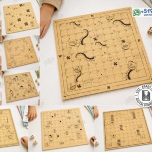 JuJuego de Mesa Láser Serpientes y Escaleras