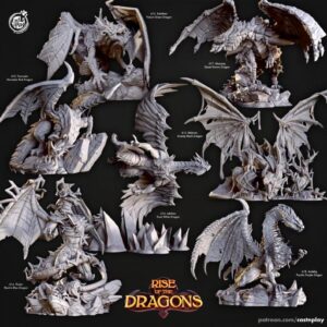 Pack de Dragones Épicos para Impresión 3D Archivos STL de Fantasía