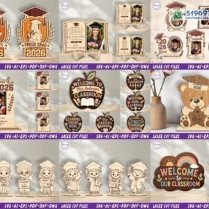 Pack Escolar y de Graduación 2026 Diseños Decorativos