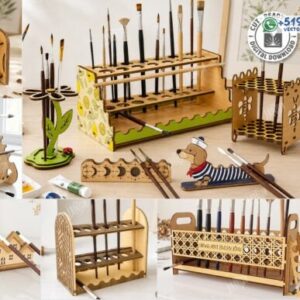 Soportes Organizadores para Pinceles y Herramientas de Arte