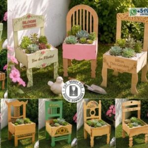 Sillas Macetero Decorativas para Suculentas