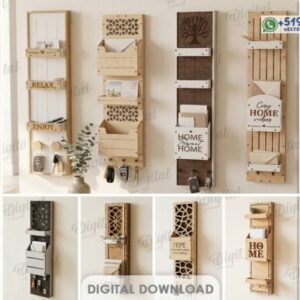 Organizadores Verticales de Pared para Entrada y Hogar Pack Decorativo