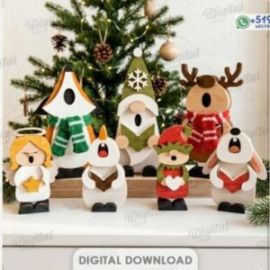 Paquete de Personajes de Canto Navideño