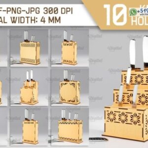 Pack de 10 porta cuchillos decorativos