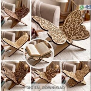 Atril soporte para libros decorativo mariposas