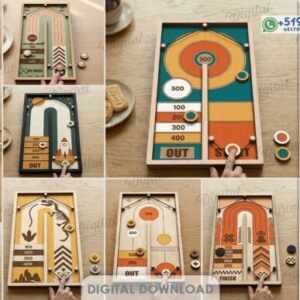 Tableros de Juego Sling Puck y Puntería Pack de Diseños