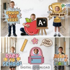 Paquete de zonas fotográficas escolares