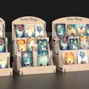 Soporte Exhibidor de Tarjetas y Postales para Mostrador