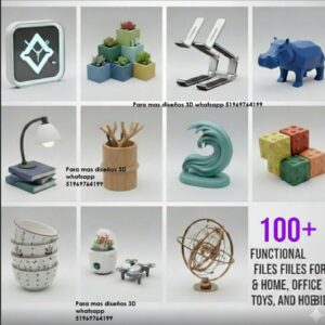 Más de 100 Modelos STL Funcionales para Hogar, Oficina y Decoración – Impresión 3D