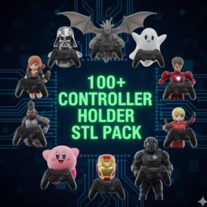 Pack de 100+ Soportes para Controles de Videojuegos – Modelos STL para Impresión 3D